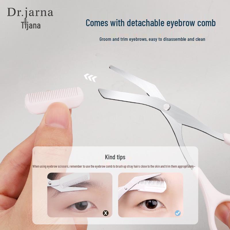 Tijiana DJ-257 Eyebrow Shaping Set: Comb, Scissors, Razor & Small Comb.