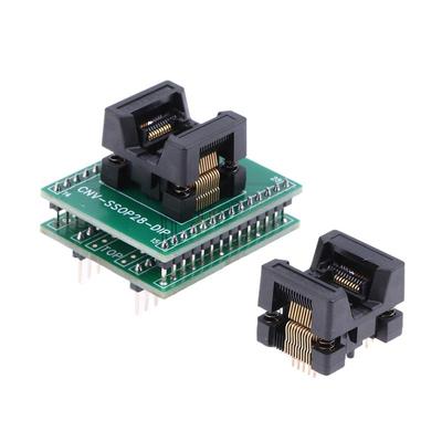 New 1 PCS Black/Green Programming Socket Chip OTS-20(28)-0.65-01 Enplas SSOP20 0.65mm Pitch IC Test And Burn In Socket