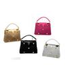 Bright Diamond Handbag New Style Women's Bag Rivets and Iron Diamond Chain Bag One Shoulder Crossbody Bright Color Versatile