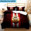Brentford Football Club Crest 3PCS Print Bedding Set, Includes A Duvet Cover and Two Pillowcases for Bedroom, Dormitory, Suitable for All Seasons