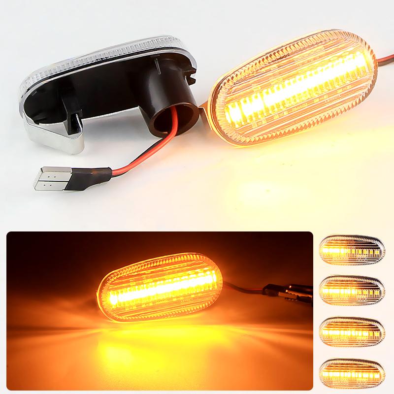 Amber Turn Signal Lamp For Alfa Romeo 147 2000-2004 GT(937) 2003-2010 For FIAT Bravo II LED Side Marker Light Sequential Blinker