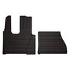 Dywaniki Samochodowe Gumowe Do: Mercedes Actros MP4 Ciężarowy, Szeroka Kabina (2011-2019) - Czarne, Dopasowane