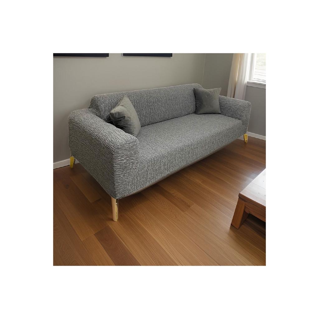 Jacquard-3-Sitzer-Sofabezug, Schlafsofa-Sofabezug (Produktinhalt 1Stk) grau