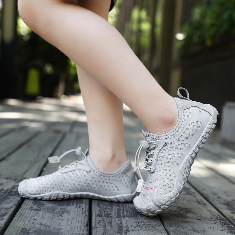 Children Pink Quick Lace Water Shoes Quick Dry Breathable Aqua Sneakers Kid Barefoot Beach Shoes Wading Diving Shoes