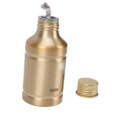 Alcohol Lamp 100ml Portable Aluminum Alloy Alcohol   Lamp for Camping Picnic Hiking Laboratory