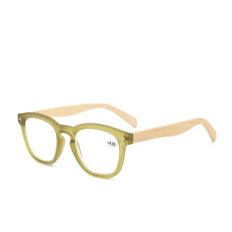 New Presbyopia Glasses Rice Nail Bamboo Legs Colorful High Definition Reading Glasses Portable Anti-Blue Light Far Sight Eyewear