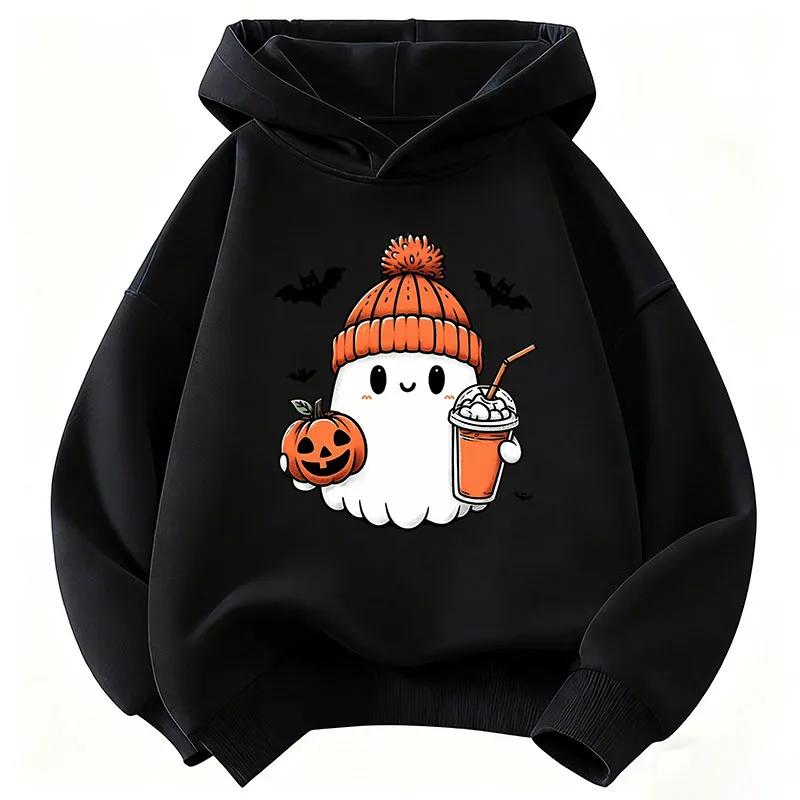 Fun hooded sweatshirt for children in autumn and winter,suitable for both boys and girls for Christmaship-hop style casual wear.