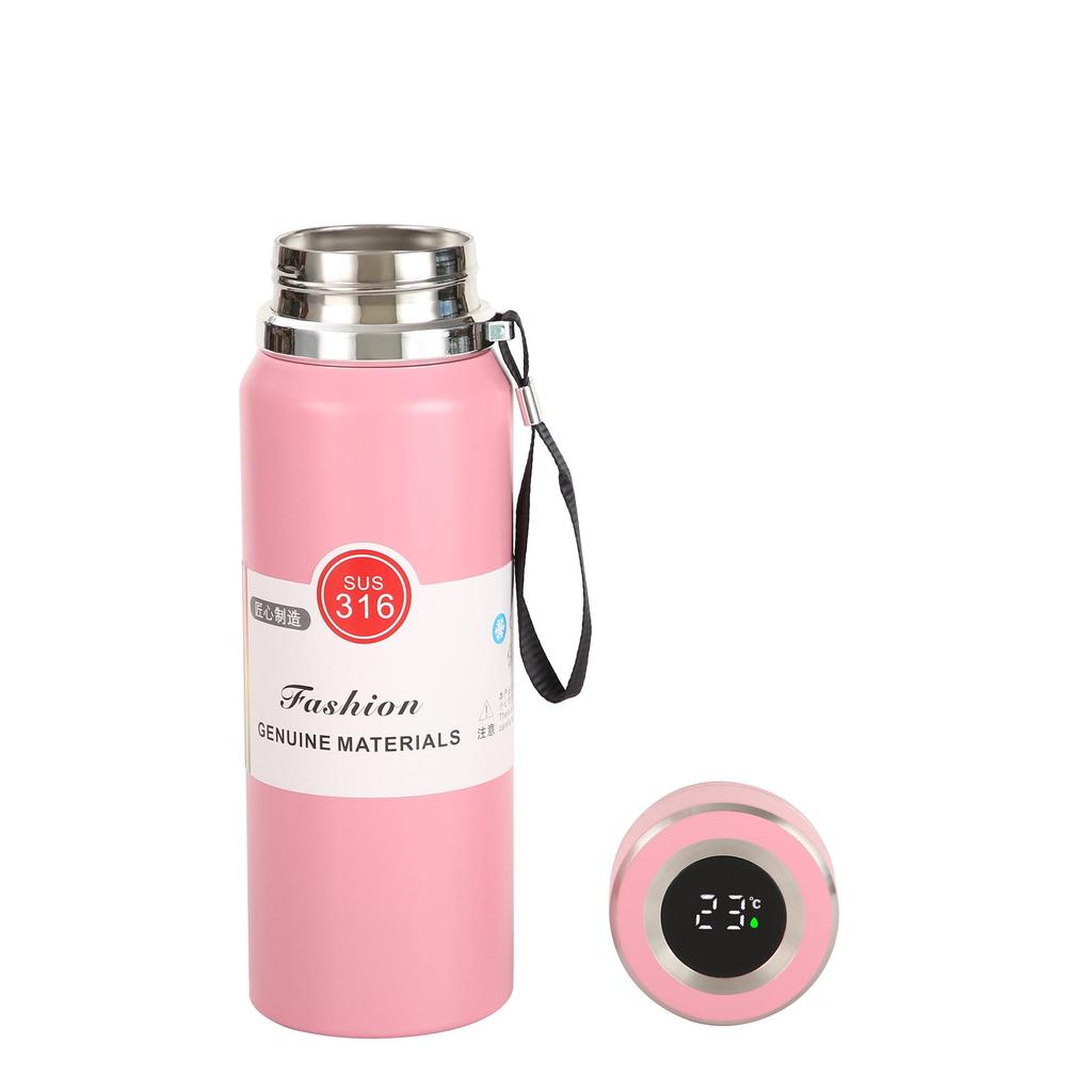 Premium 316 Stainless Steel Portable Sports Thermos with Tea Infuser and Lanyard