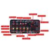 D10-II 12V 24V Auto Bluetooth Verstärkerplatine AUX TF-Karte USB 30-120W für 4 Ohm 40W Lautsprecher 220V EU Subwoofer Audio Verstärkermodul