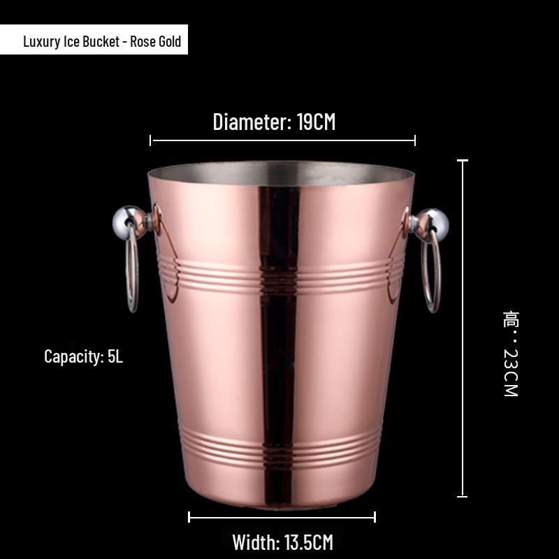 Stainless Steel Tiger Head Ice Bucket for Champagne, Beer, and Wine – Ideal for Bars and KTV.