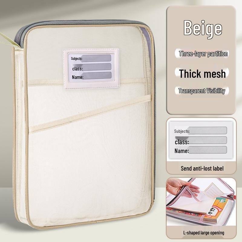 L-formad skolväska för att organisera ämnen för elever
