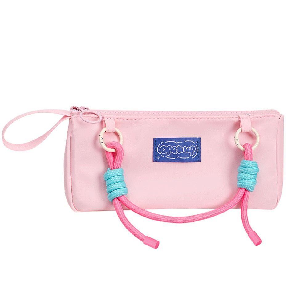 

Cute Pencil Bag Storage Box Pen Organizer Pouch Portable Stationery Storage Bag School Supplies розовый