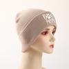 DOG MOM Print Winter Hats Unisex Warm Knit Hat Beanie Hats For Man Leisure Simple Knitted Cap Beanie Ideal Choice For Hiking