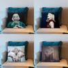 AAurora KOMM NÄHER Kissenbezug Kurzflor Sofa Dekoratives Geschenk Zuhause Zweiseitiger Druck Kissen