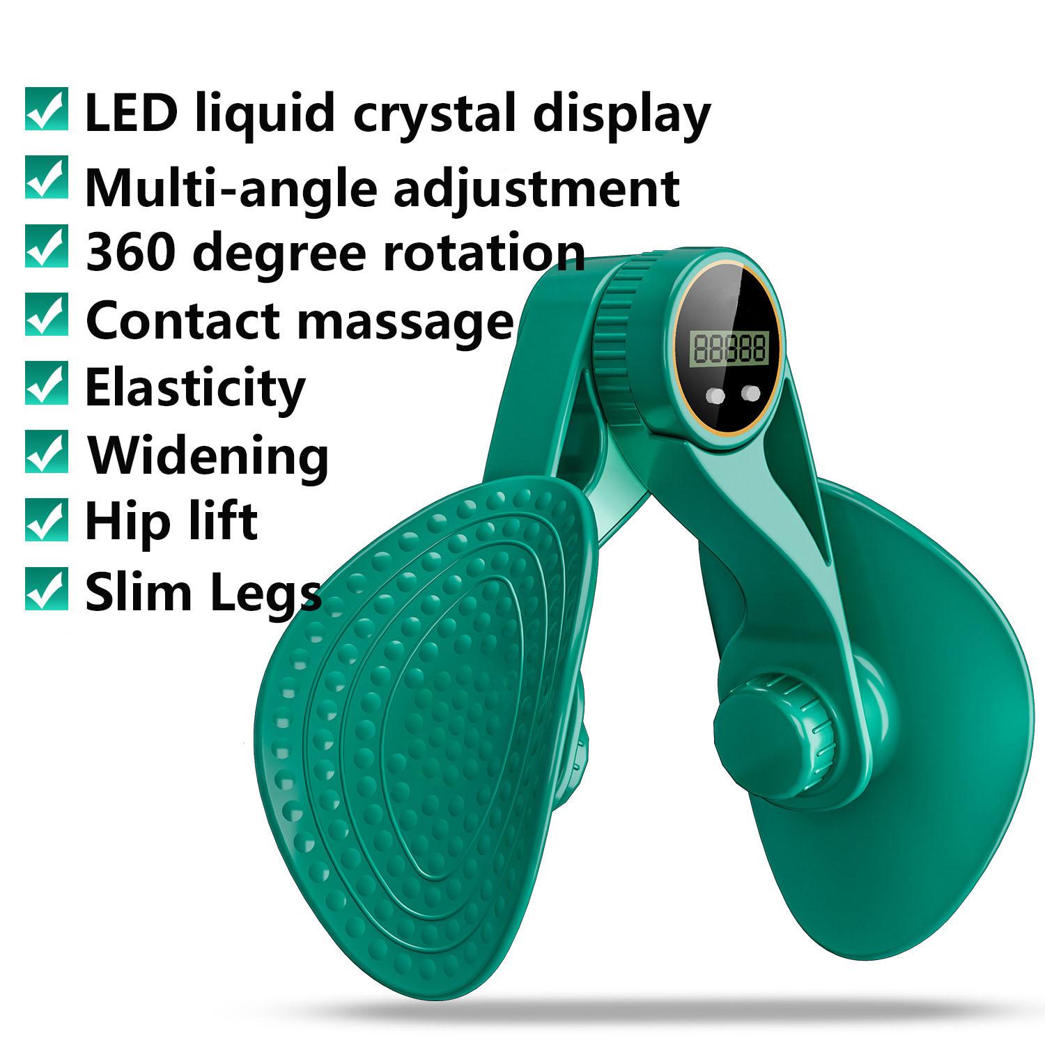 

Жидкокристаллический дисплей, стройные ноги, многофункциональный тренажер для мышц, послеродовой зажим для ног, счетный аппарат для похудения зелёный