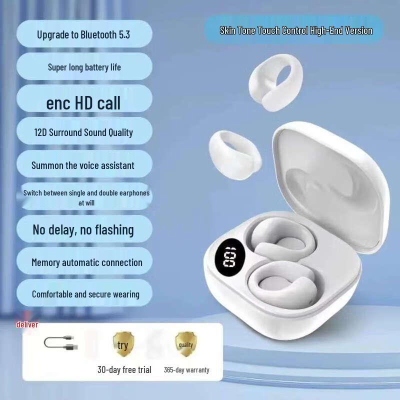 Jiyin 2025 Bone Conduction Wireless Sports Earphones