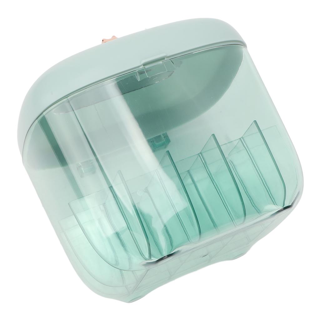 Lipstick Holder Organizer Dustproof Large Capacity Clear Display Storage Stand with Mirror for Table