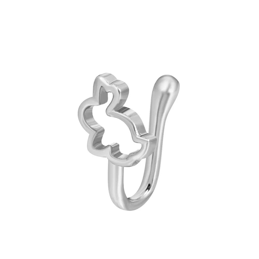 Non-perforated Adjustable U-shaped Nose Clip Star Love Insect Nose Ring Fashion Creative Nasal Ornament Jewelry Accessory