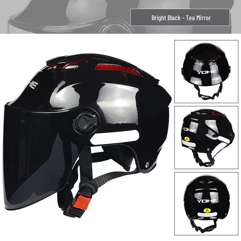 Muqingqing Unisex 3C Certified Summer Electric Bike & Motorcycle Helmet