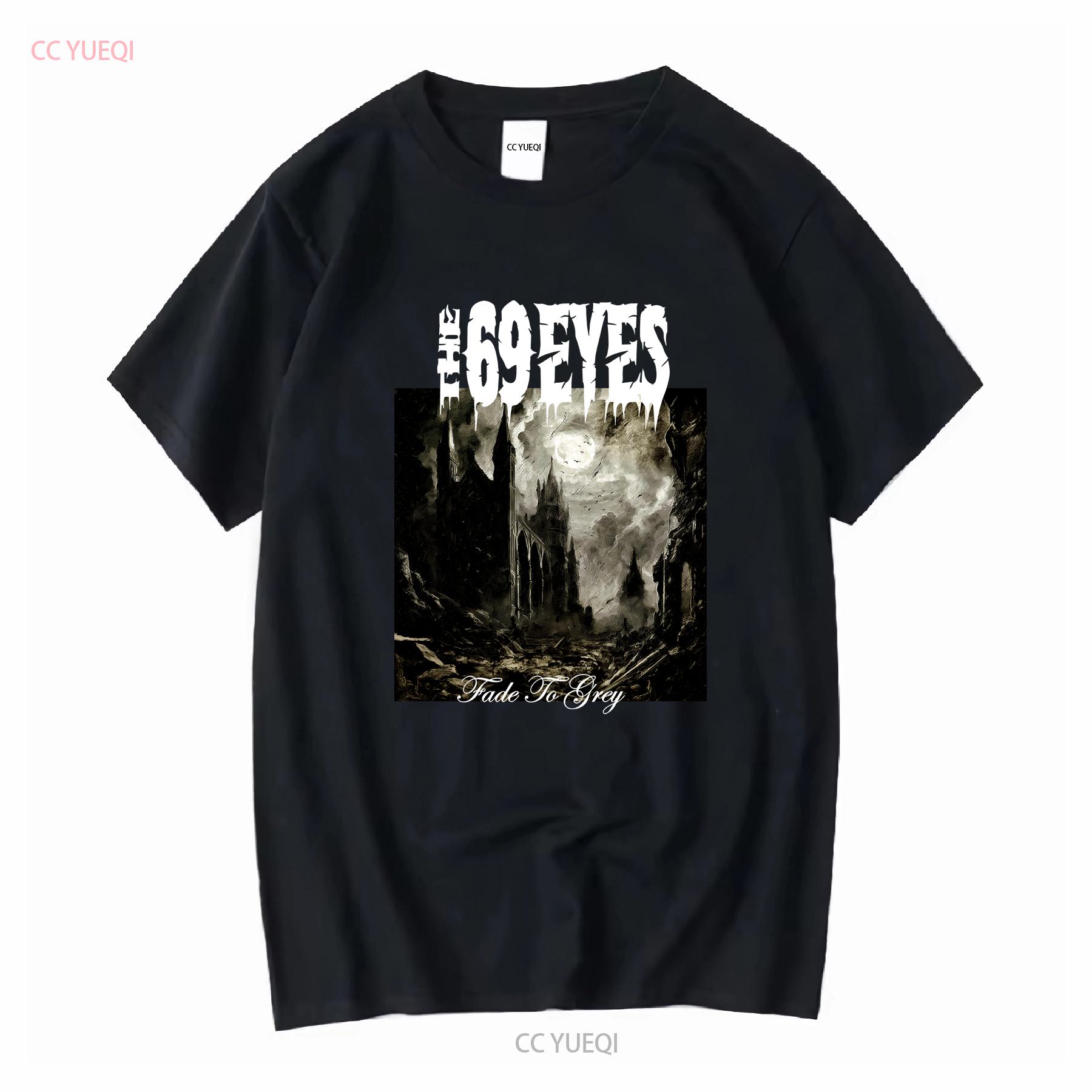

The 69 Eyes Band Fade To Grey Tour T Shirt Cotton Adult vintage Washed Stretched Casual Unisex fashion homme Stylish 4XL