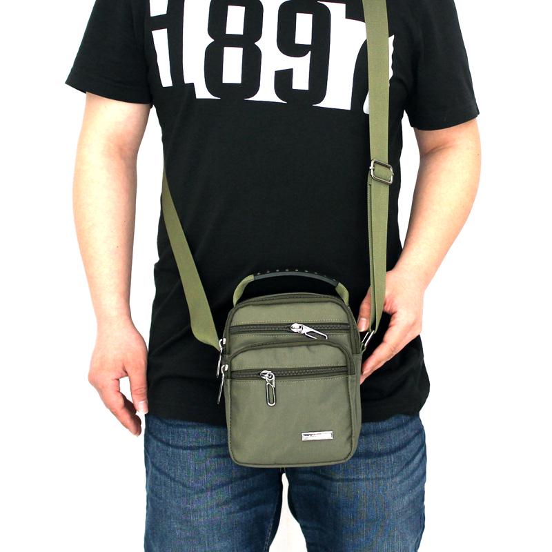 Men's Waterproof Oxford Canvas Crossbody Small Backpack - Korean Style
