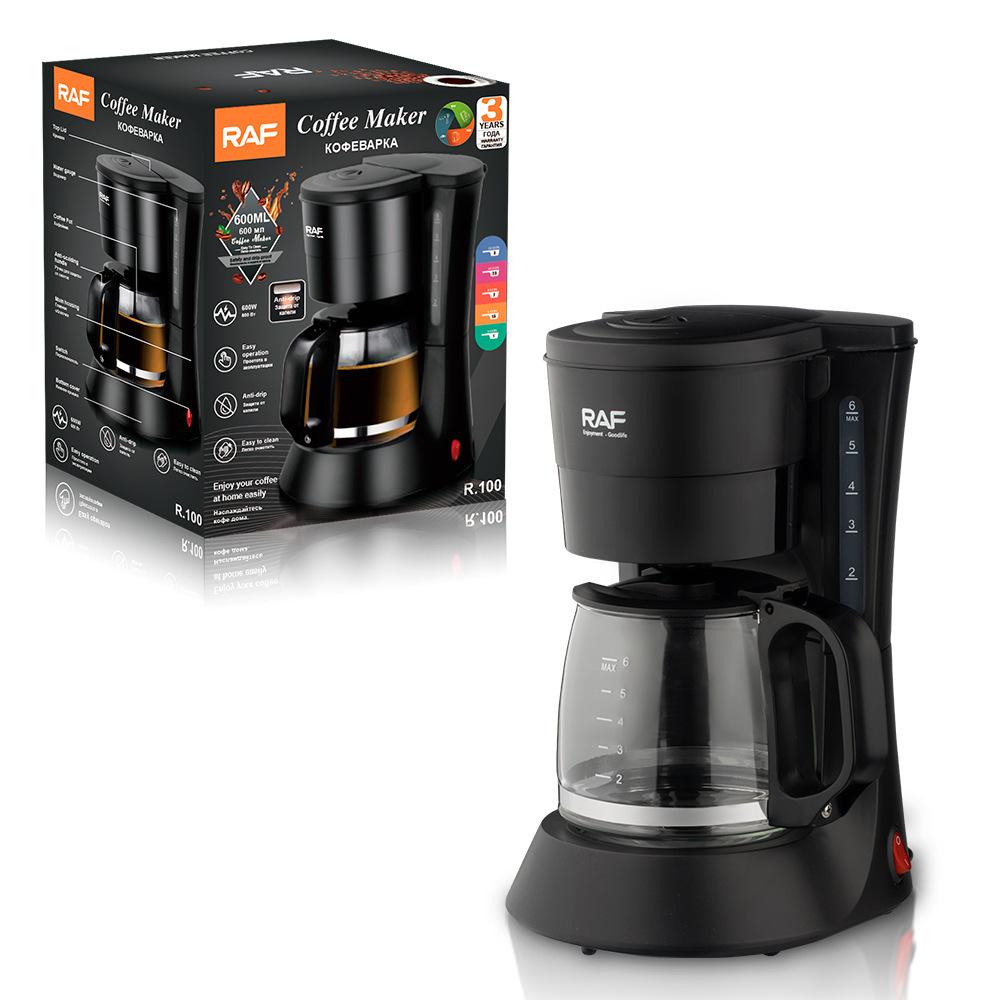 Drip Coffee Maker,Home Automatic Drip Filter Coffee Pot,Heat‑Preserve American Coffee & Tea Brewer for Office