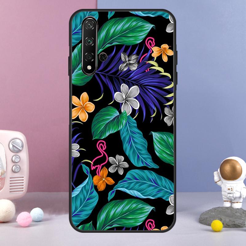 Tropical Aloha Hibiscus Pattern For Huawei Nova 5T 9 10 SE 7i 8i 11i 12i Y73 Y90 Y70 Y72 Y61 Y91 Y60 P20 P30 P40 Lite Case