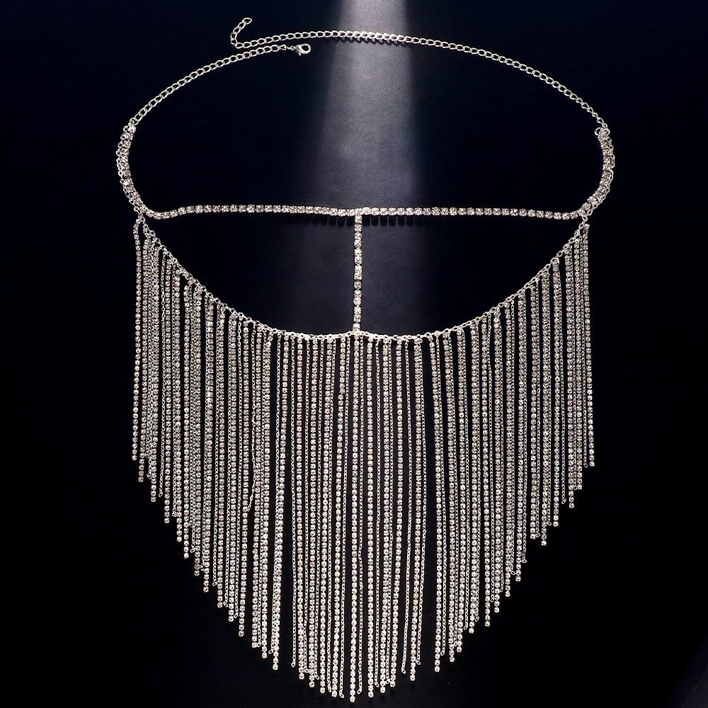 2024 Trend New Ladies Fashion Rhinestone Mask Fringe Face Accessories Dance Party Jewelry Accessories