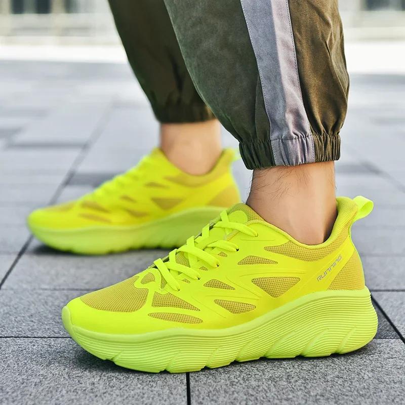 Breathable and Shock-absorbing Lightweight Mesh Sports Shoes  Comfortable and Soft Soled Couple Running Shoes36-47