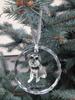 Schnauzer - crystal bauble with a photo, dog photo in crystal, personalized Christmas tree ornament by Art-Dog brand