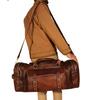 Vintage Leather Weekender Bag | Classic Duffle for Him or Her | Handmade Travel Luggage