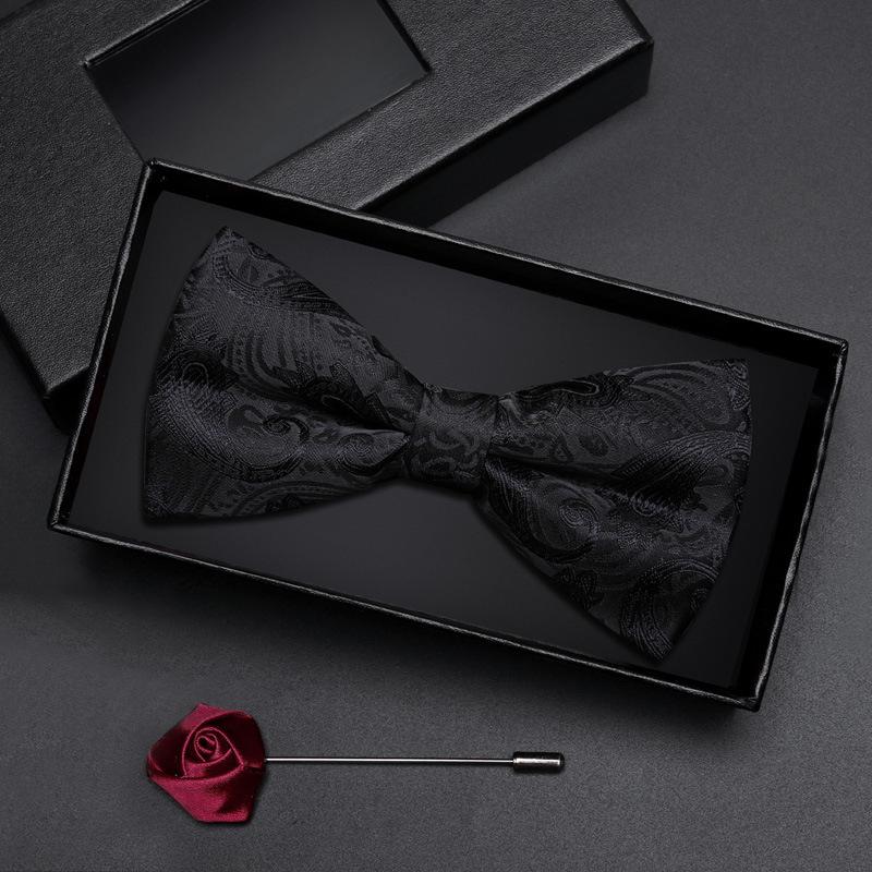 Geschenkbox Herren Fliege Männlich Trauzeuge Bräutigam Bordeauxrote Fliege Formelle Hochzeit Britische Koreanische Version Fliege