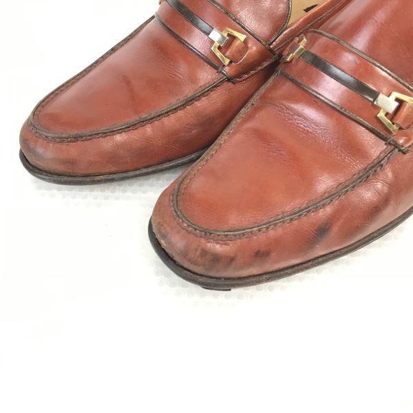 Retail 50000yen Plus BARRETT Leather Bit Moccasin Loafer 8.5 / 26.5-27.0cm / Brown Slip-On Business Shoes(USED)