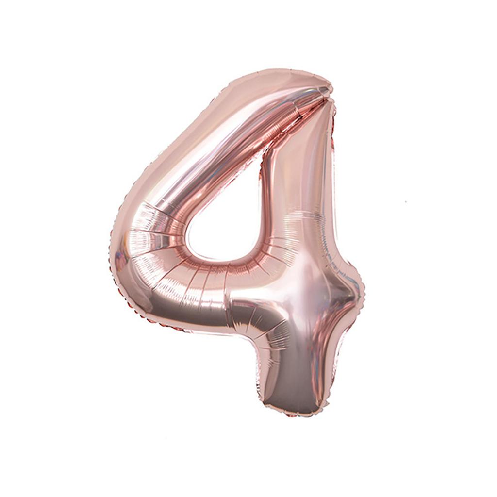 Rose Gold Number 6 Baiioons 40 Inch Number Balloons  6th 16th 26th Foil Mylar Helium Number Digital Balloons Champagne Gold 60 Birthday Party 66 Anni