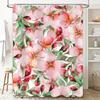 Delightful Pink Bloom Watercolor Shower Curtain Flower Decor for Bathroom Home Decoration in Various Sizes!