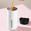 304 Stainless Steel Double-Layer Insulated Portable Coffee Cup for Car and Outdoor Use
