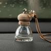 Car Air Freshener Empty Bottle Car Fragrance Hanging Glass Bottle Automobile Air Vent Clip Aromatherapy Ornament Auto Accessory