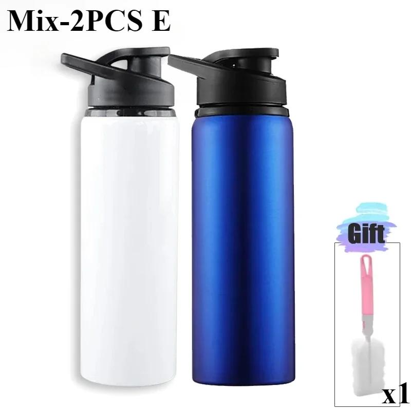 1-3PCS Stylish Portable Stainless Steel Sports Water Bottle Leisure Bike Riding Drinking Water Bottle Outdoor Sport Travel Cup