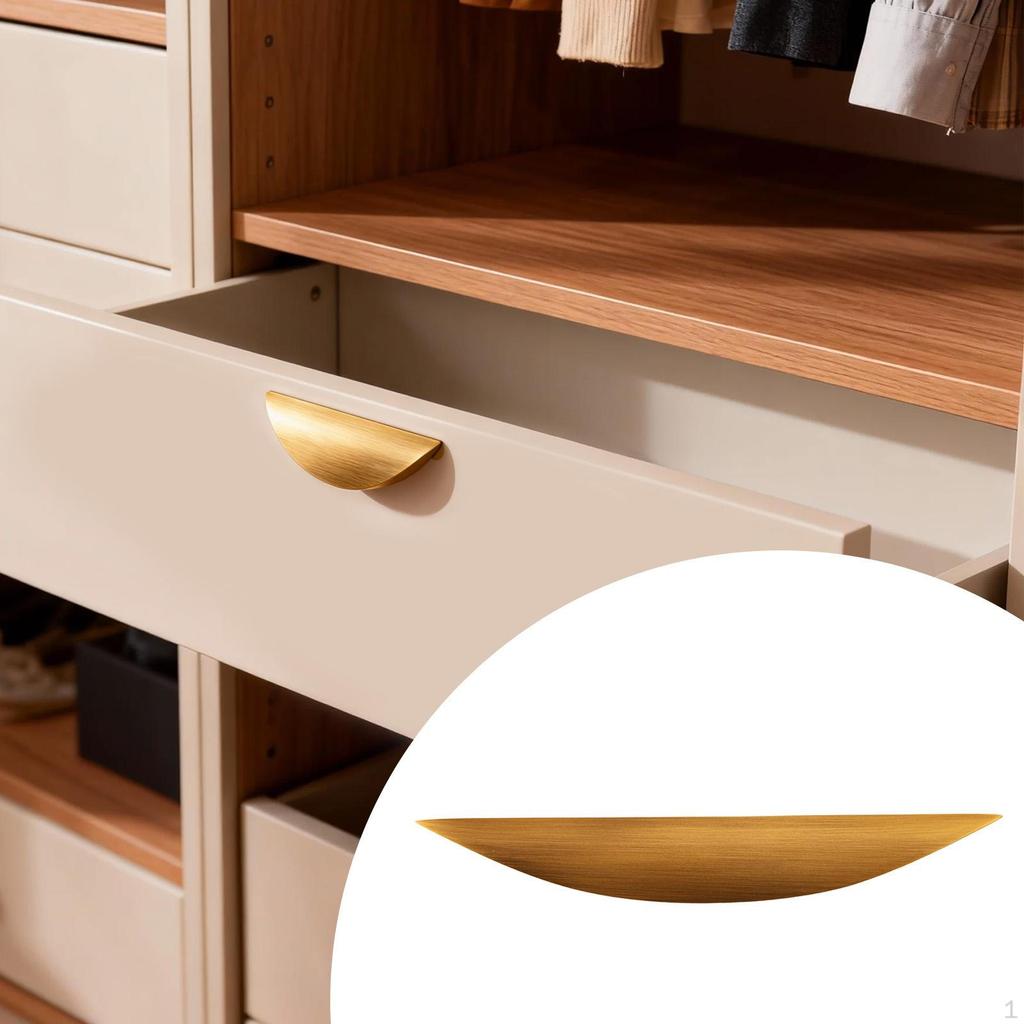 Schrankgriff Messing Einfache Installation Blatt Schubladengriffe Beschläge für Schrank Küche