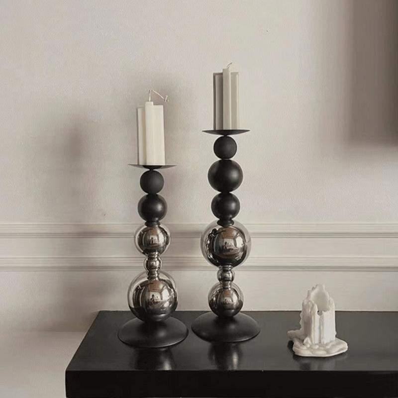 Iron Tapers Candle Holder Decorative Tall Candle Stand, Candlestick Holder for Wedding, Dining Table, Party Decoration