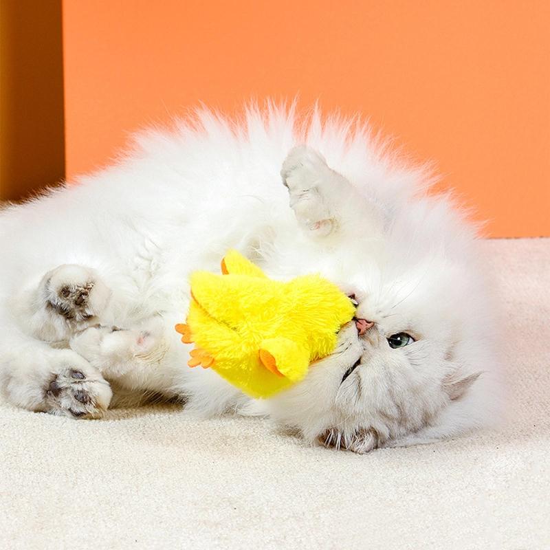 Electric Duck Cats Toy Large Dog Cats Toy Duck Yellow Duck Kitten Duck Toy