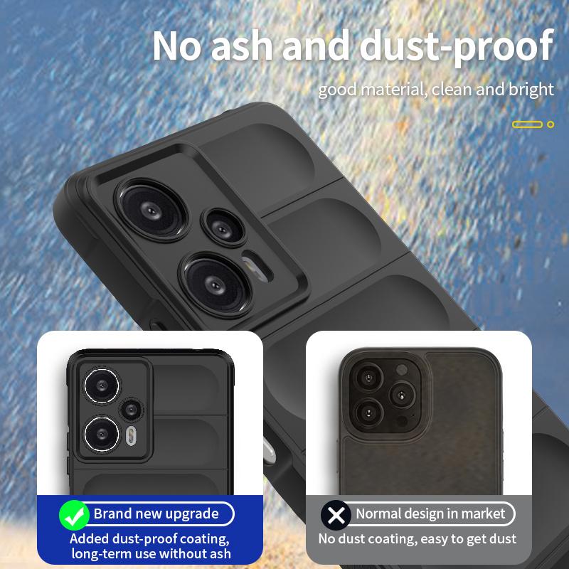 Für Poco F5 Hülle Poco F5 Capas Neue Rüstung Stoßfeste Gummi-Telefon-Stoßstange Rückseite Weiches TPU Für Fundas Xiaomi Poco F 5 F5 Hülle