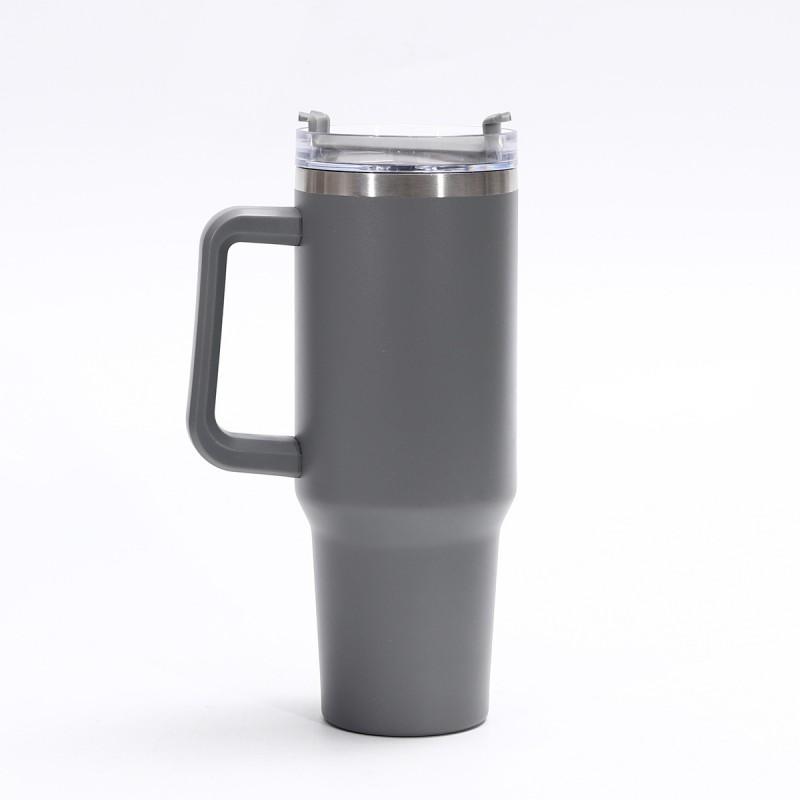 Large Capacity 40oz Stainless Steel Travel Mug With Straw Lid Vacuum Insulated Car Office Outdoor Use
