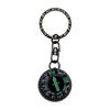 MIZAR-TEC Direction Magnet Keychain Ball Compass Oil Filled Black NO880