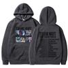 Unisex Oversized Hooded Sweatshirt Winter Casual Wear Printed Design Thick Fleece Lined Long Sleeve Loose Fit