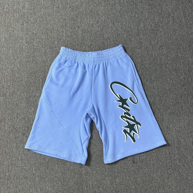 Corteiz Streetwear Short Pants Men Women Alcatraz Ship Print Loose Fit Cotton Shorts