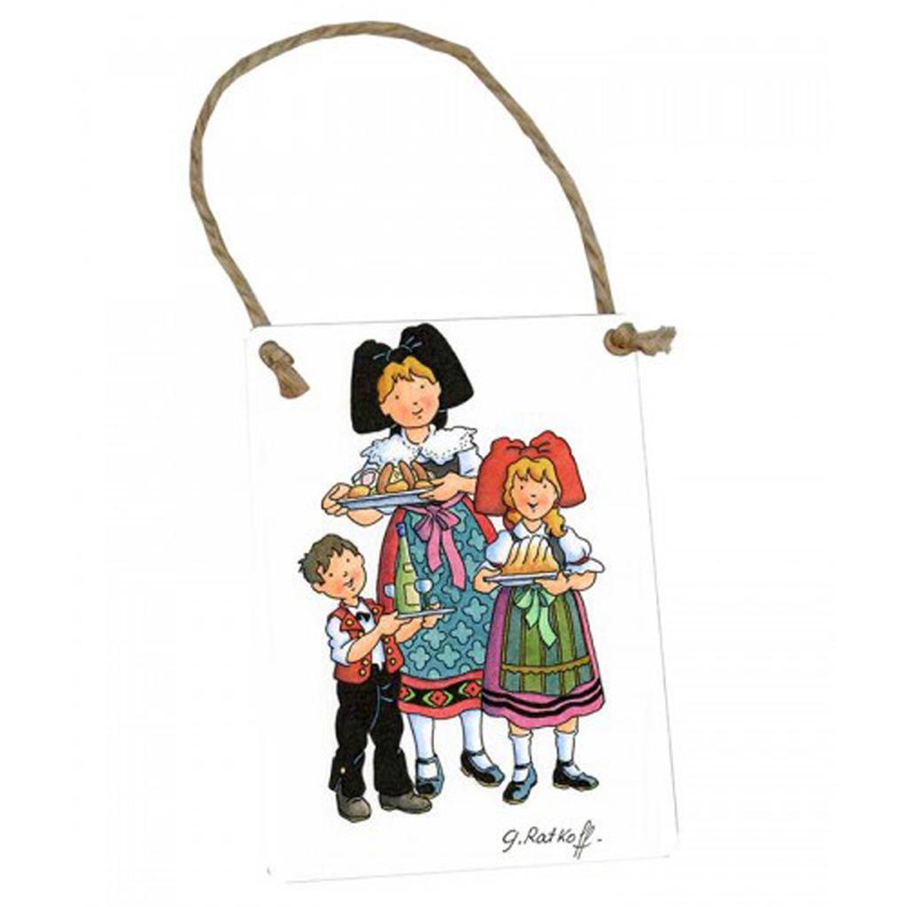 Les Trésors De Lily [Q6505] - Metal Plate 'G. Ratkoff' Alsatian Specialties - 9x6. 5cm