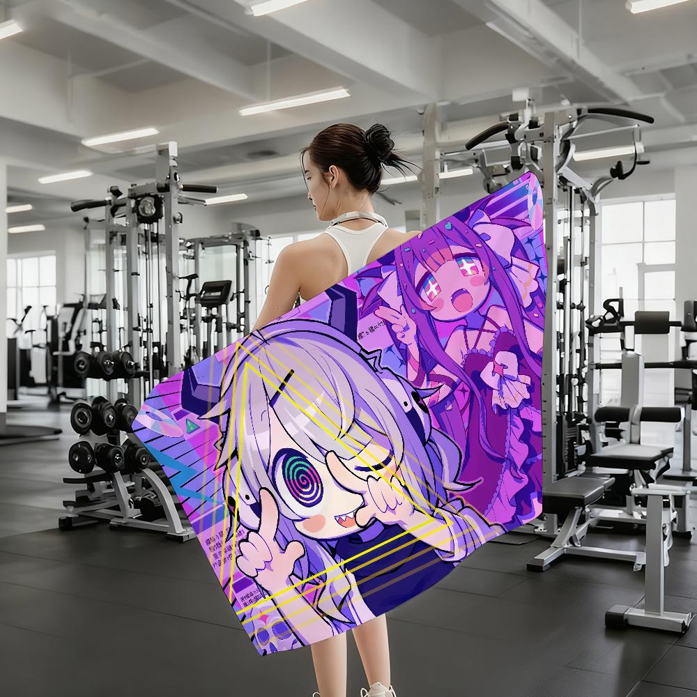 Game Y-Yunyun Syndrome Towel Shower Sauna Travel Spa Quick Dry Gym Accessories Soft Large Beach Towels
