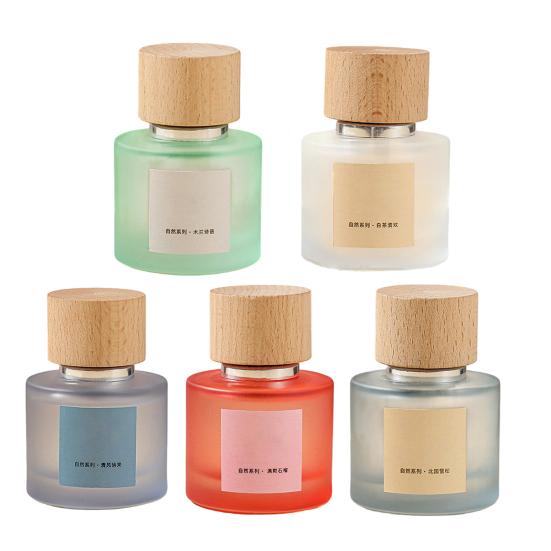 SHIMANG Perfume for Women Long Lasting Light Fragrance Frosted Glass Bottle with Wooden Cap Fresh Floral Fruity Scent Multi-Use for Home Car Wardrobe