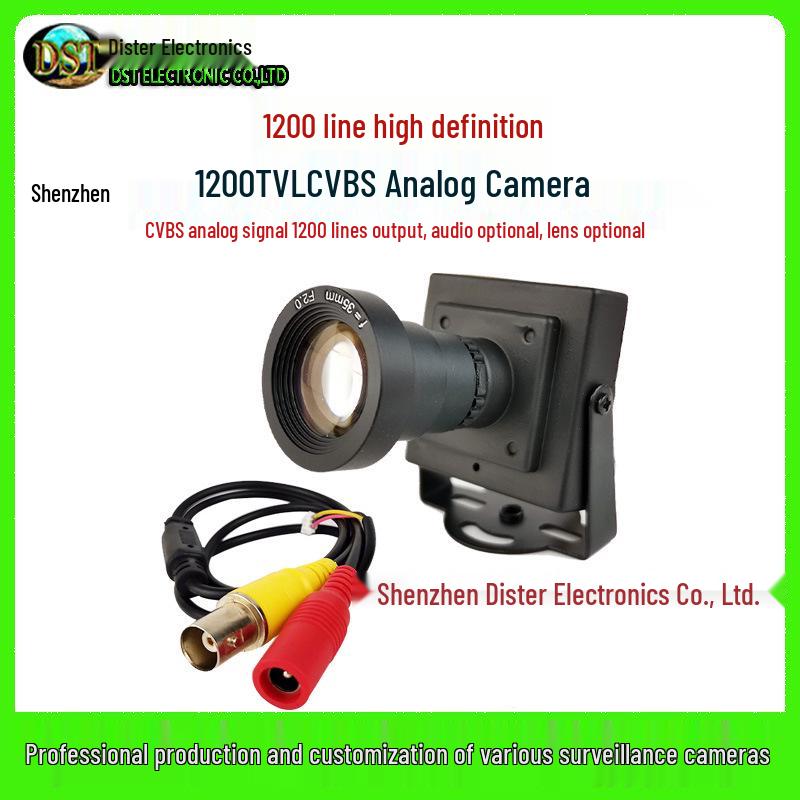 Russian Car-Specific 1200-Line Analog Small Square Monitor for Long-Distance Camera Viewing